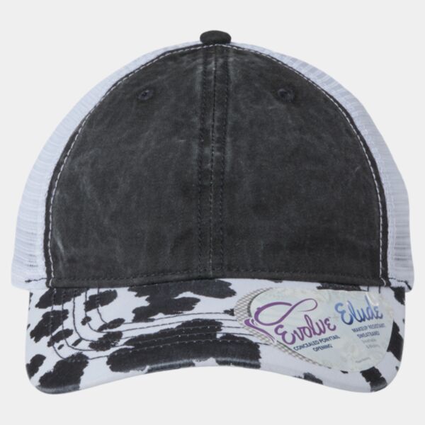 Women's Printed Bill with Mesh Back Cap Thumbnail
