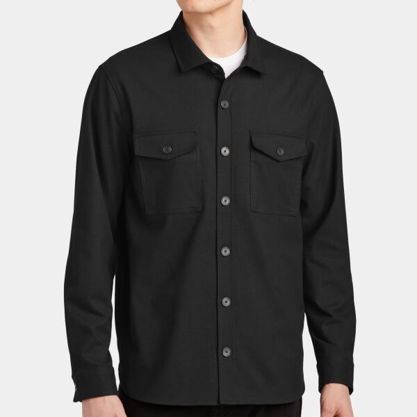 Long Sleeve Twill Overshirt Thumbnail