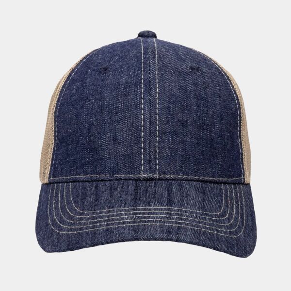 Heavy Washed Denim Mesh Back Thumbnail