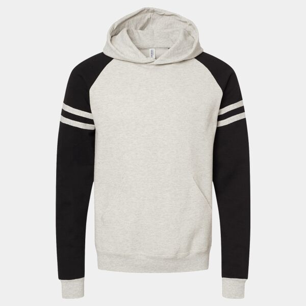 Unisex NuBlend ® Varsity Colorblock Hooded Sweatshirt Thumbnail