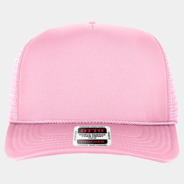 OTTO CAP "OTTO COMFY FIT" 5 Panel High Crown Mesh Back Trucker Hat Thumbnail