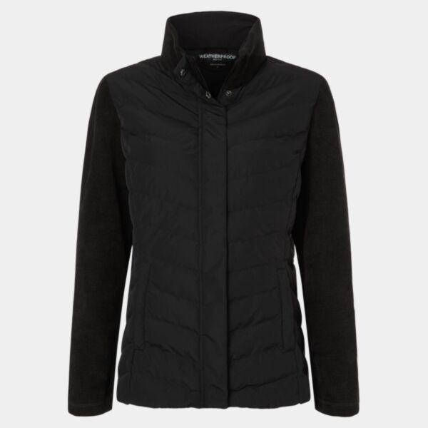 Women's Mixed Media Chevron Jacket Thumbnail