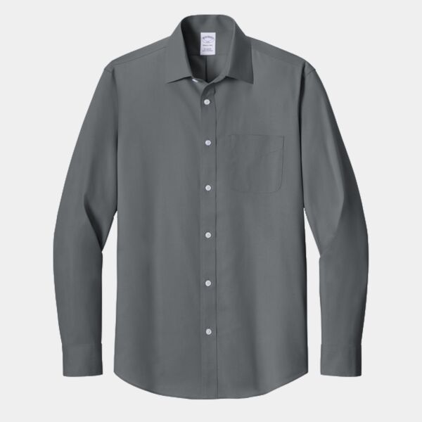 Wrinkle Free Stretch Pinpoint Spread Collar Shirt Thumbnail