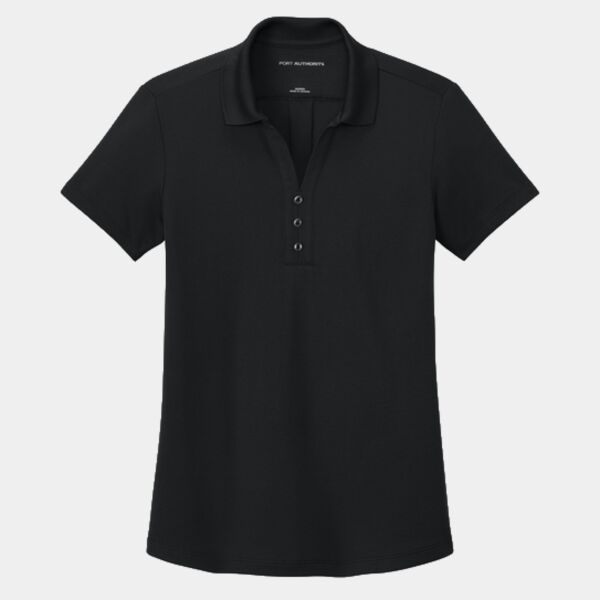 Women's Plaited Pique Polo Thumbnail