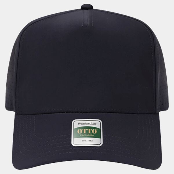 OTTO CAP® Club Collection 5 Panel Mid Profile Perforated Cap Thumbnail