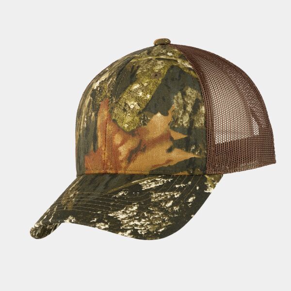 Structured Camouflage Mesh Back Cap Thumbnail
