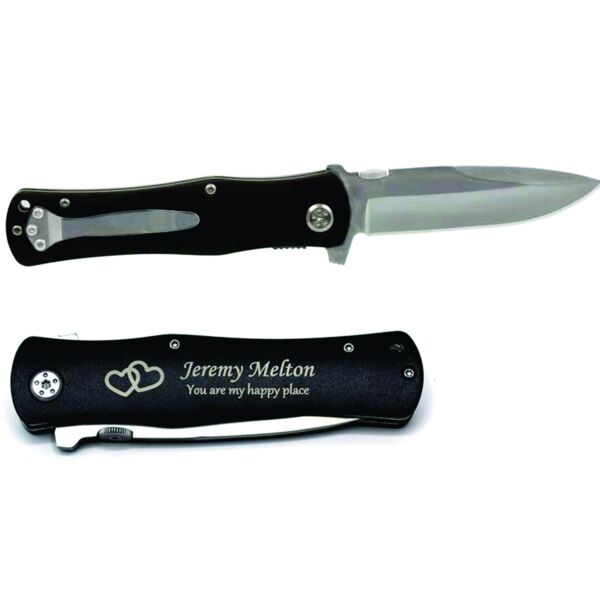 4 1/2" Black Anodized Aluminum Handle Knife Thumbnail