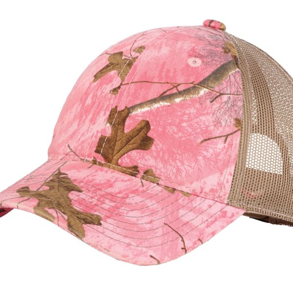 Unstructured Camouflage Mesh Back Cap Thumbnail