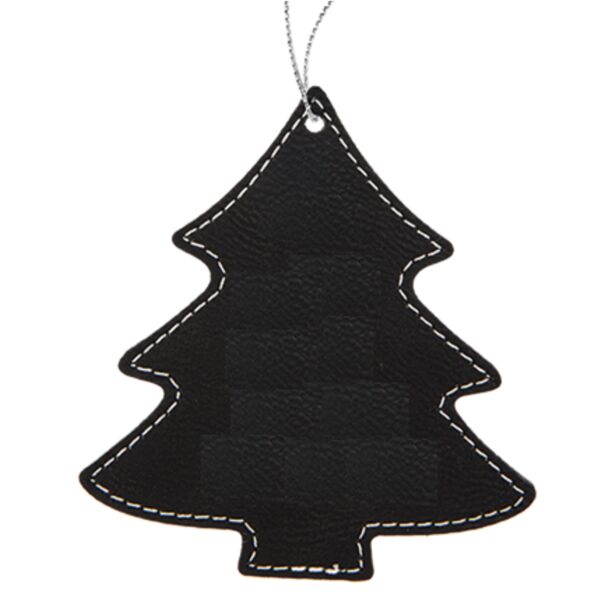 Leatherette Christmas Tree Shaped Ornament Thumbnail