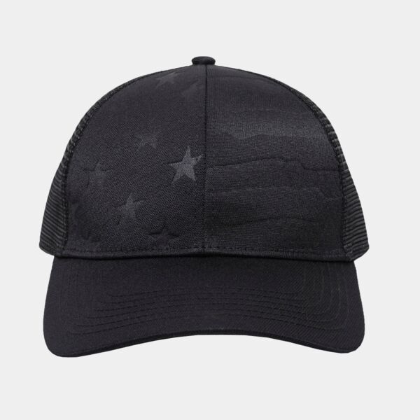 Debossed American Flag Mesh Back Thumbnail