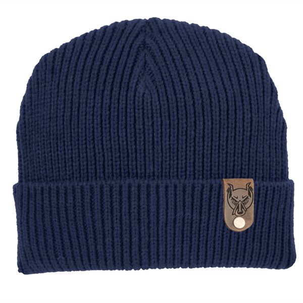 Leather Tag Watch Cap Thumbnail