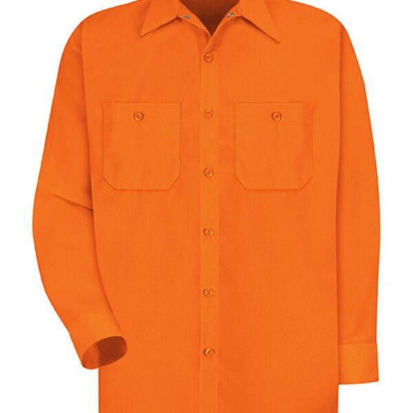 Enhanced Visibility Long Sleeve Work Shirt - Tall Sizes Thumbnail