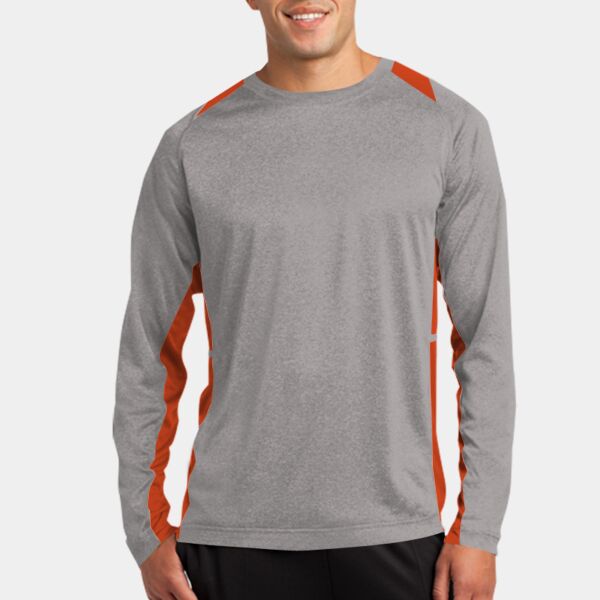 Long Sleeve Heather Colorblock Contender Tee Thumbnail