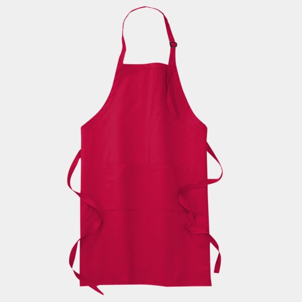 Full Length Cotton Apron with Pockets Thumbnail