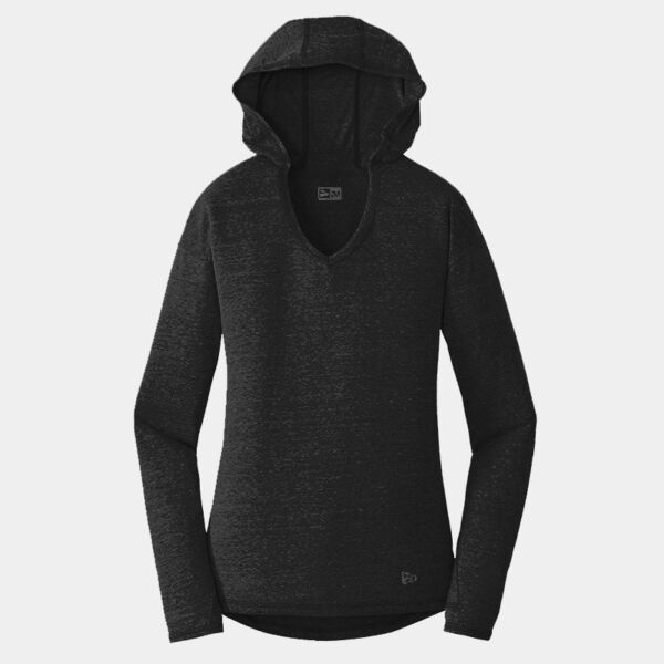 Ladies Tri Blend Performance Pullover Hoodie Tee Thumbnail