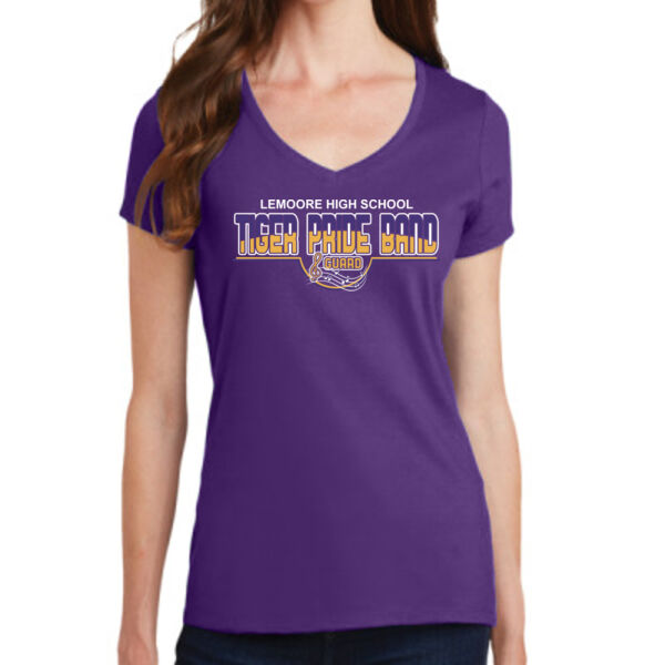 Tiger Pride Band Ladies V Neck Tee Thumbnail