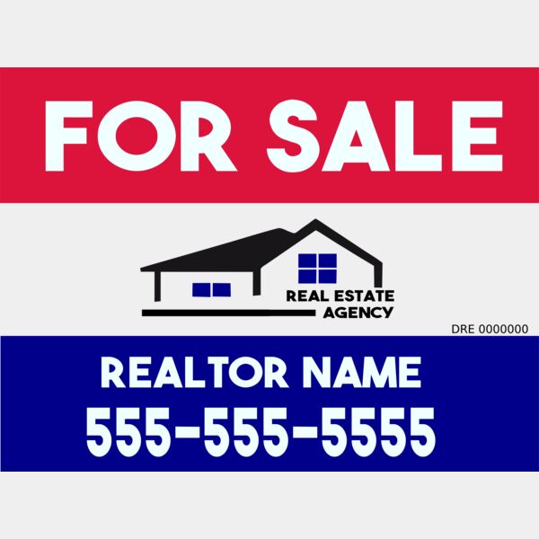 130 Real Estate Sign Template Thumbnail