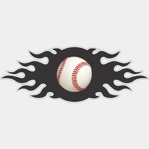 542 Flame Baseball Shield Thumbnail