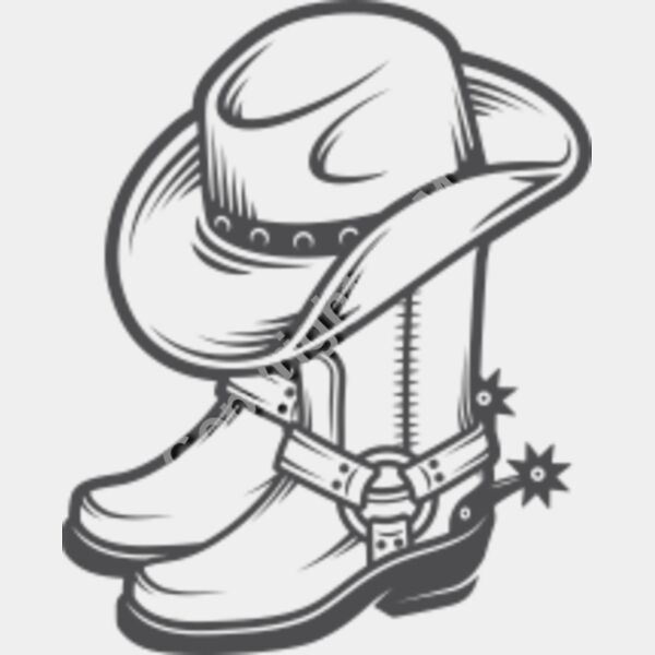639 Cowboy Hat and Boots Thumbnail