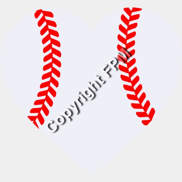 A1018 Baseball Heart Thumbnail