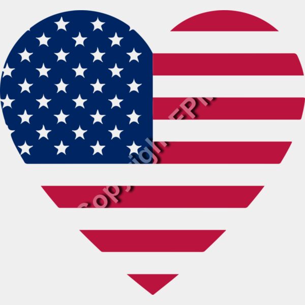 A1249 Flag Heart Thumbnail