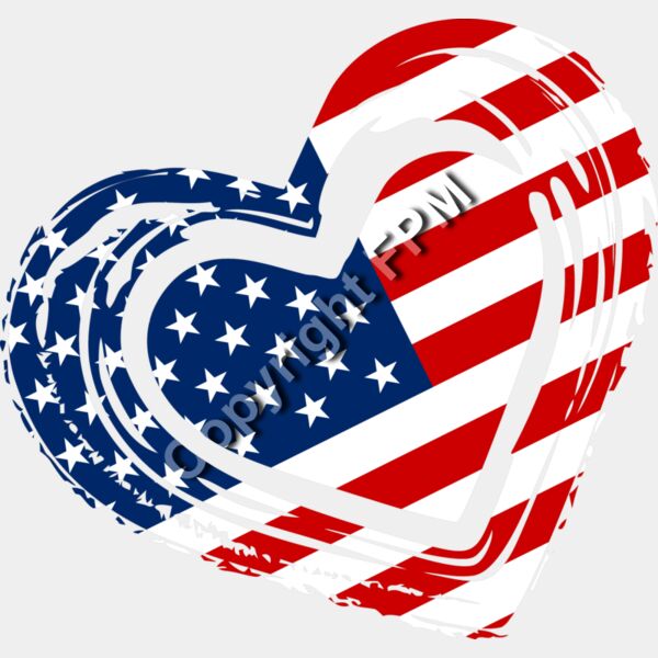 B6036 USA Heart Thumbnail