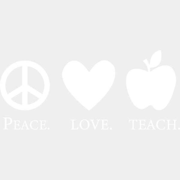 B6039 Peace Love Teach Thumbnail
