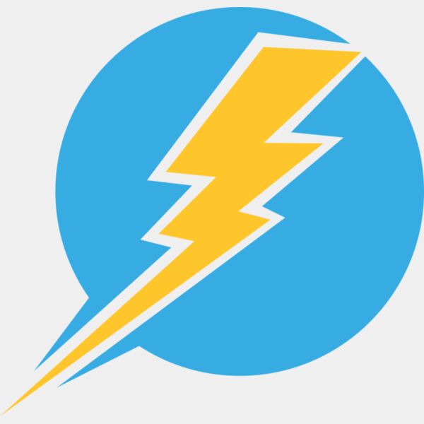 5644 Lighening Bolt Talk Bubble Thumbnail